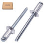 SKIR'CO (600 pièces) Rivets aveugles à tête fraisée en aluminium 4,8 x 10 mm Mandrin en acier Rivets pop
