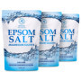 Sels de Bain 3 x1000g - Sels Epsom 3kg - Naturel Magnésium - Relaxation & Détoxification - Apaisant et Soulage les Muscles - Soi
