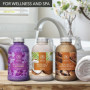 Sel de Bain Set Lavande & Coco & Bois de Santal 3х600g - Huile de Lavande Essentielle - Huile de Noix de Coco - Huile Essentiell