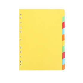 Eagle Lot de 10 intercalaires en papier durable 5 couleurs A4