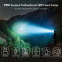 Lepro Lampe Frontale Rechargeable, 1000 Lumens, Torche Frontale LED Ultra Puissante avec Lumière Rouge, 6 Modes D'éclairage, IP6