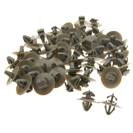 OTOTEC Lot de 50 clips de garniture latéraux en plastique pour porte de voiture compatible avec Renault Master