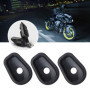 4pcs Entretoises d'adaptateur de Clignotant de Moto Avant Arrière Noir Compatible pour MT-07 FZ-07 MT-09 FZ-09 MT-10 ZX6R ZX7R Z