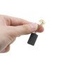 Lot de 2 paires de balais de carbone universels 20 x 12 x 6 mm pour meuleuses d'angle moteur électrique