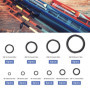 40pcs Canne à Pêche Céramique Guides Anneau Ensemble 10 Tailles 4.8mm-29.9mm Diamètre Extérieur Remplacement Canne à Pêche Oeil 