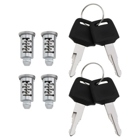 OTOTEC 4 Pièces Barres de Toit Coffre de Toit Serrures de Sécurité Serrure de Chargement de Toit pour Porte-vélos Barres de Toit