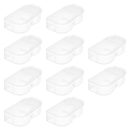 OTOTEC Lot de 10 coques de protection de batterie en polypropylène compatibles avec appareils photo Nikon EN-EL15 EL15A EL15B D5