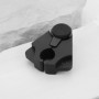 OTOTEC 2pcs Supports de Canne pour Table Noir 5,2 X 4,7 Cm Hauteur 2,1 Cm Idéal pour Les Diamètres de Tube de 1,6 Cm à 2,5 Cm Ma