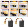 OTOTEC Lot de 4 balais de charbon pour meuleuse d'angle 402874-07 Compatible avec Dewalt DW630 DW840 Compatible avec Black and D