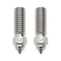 OTOTEC Lot de 2 buses d'imprimante 3D 0,4 mm en cuivre et oxyde de zirconium chromé compatible avec Creality K1 K1 MAX compatibl