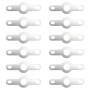 OTOTEC Lot de 200pcs Cosses à Souder Doubles pour PCB 3,2 Mm 5,5 X 18 Mm Laiton Plaqué Argent