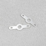 OTOTEC Lot de 200pcs Cosses à Souder Doubles pour PCB 3,2 Mm 5,5 X 18 Mm Laiton Plaqué Argent