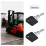 EMSea Lot de 10 clés d'allumage 802 compatibles avec les chariots élévateurs Linde de construction, tracteurs, balayeuses, tract