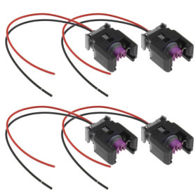 EMSea Lot de 4 connecteurs électriques pour injecteur diesel de voiture 13816706 compatibles avec les pièces de voiture Sprinter