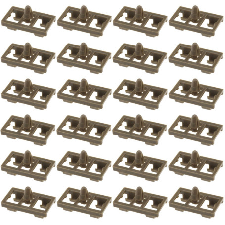 EMSea Lot de 30 clips de joint d'étanchéité pour porte inférieure X5 E53 51337052945 en plastique pour garniture de porte automo