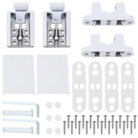 EMSea 2 ensembles Charnière pour drapeau de porte Charnière de porte robuste Charnière gauche-droite pour portes françaises en P