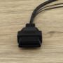 YINETTECH Câble Adaptateur de Diagnostic OBDII OBD2 3 Broches vers 16 Broches pour connecter OBD II 16 Broches Outil de Diagnost