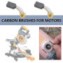 YINETTECH 2 Paires de Balais de Charbon 16,3 X 10 X 6 Mm Compatible avec Evolution RAGE 3S Compatible avec La Scie à Onglet Coul