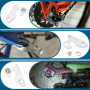 YINETTECH GH-022 Lot de 2 cintres de dérailleur arrière pour vélo avec vis pour vélo de course de montagne