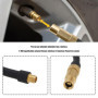 YINETTECH Adaptateur de Tuyau d'extension de Gonfleur de Pneu Tuyau D'extension de Pompe à Air Portable Adaptateur de Valve Schr