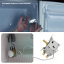 YINETTECH 1x Thermostat de Réfrigérateur Congélateur Contrôleur de Température Froide 220V-250V Bornes à 2 Broches Thermostat de