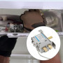 YINETTECH 1x Thermostat de Réfrigérateur Congélateur Contrôleur de Température Froide 220V-250V Bornes à 2 Broches Thermostat de