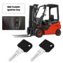 VGOL 5 Pièces 503 Clé de Contact de Chariot Élévateur Clé de Démarrage d'allumage Compatible avec Linde Compatible avec Junghein