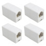 VGOL Lot de 4 coupleurs RJ11 6P4C femelle vers femelle pour modems ADSL de téléphone fixe, fax