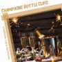Giyofom 30 PièCes SéRies Bouteille de Champagne Paillettes Support Unique Clips de SéCurité Pinces à Bouteille pour Bougie FêTes