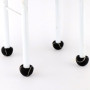 NISHZHU Lot de 8 balles de tennis prédécoupées pour pieds de meubles et protection du sol - Housse en feutre robuste et durable