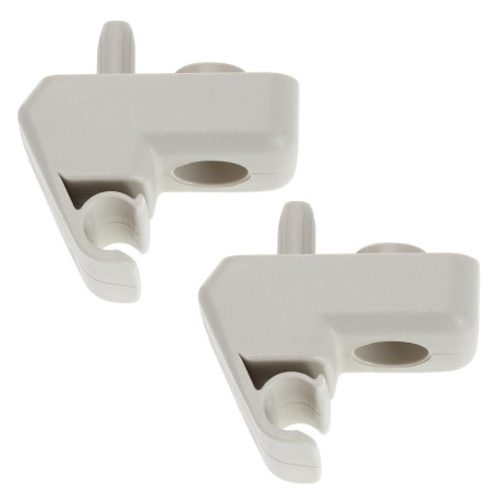 eMagTech Lot de 2 Clips de Fixation pour Pare-Soleil de Voiture compatibles avec Ka Remplace 1570627 - Beige