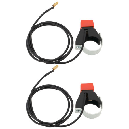 eMagTech 2X Boutons D'arrêt d'urgence pour Moto 22 Mm pour Guidon avec Câble pour Mini Moto Quad 47CC/49CC Motos Tout-Terrain Mo