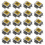 eMagTech Lot de 20 Interrupteurs à Bouton-poussoir Tactiles Latéraux SMT SMD à 4 Broches Montage en Surface 4,7 X 3,5 X 1,6 Mm 0