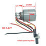 OVNSHVN Mini moteur sans balais DC 7-24 V, 100 000 min, roue à grande vitesse en alliage d'aluminium CNC, ventilateur de canal, 