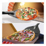 Giyofom Pelle à Pizza Tournante avec Long Manche en Aluminium Antiadhésif pour Pelle à Pizza, Palette Résistante Aux Rayures