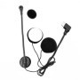 Doxiuyo Microphone et Haut-Parleur pour Casque de Moto à Demi-Masque de Type C