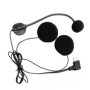 Doxiuyo Microphone et Haut-Parleur pour Casque de Moto à Demi-Masque de Type C
