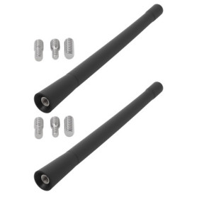 ECSiNG 2 Pièces Antenne Courte pour Moto 7" avec Vis d'adaptation Compatible avec Har-Ley Davidson 1989-2022