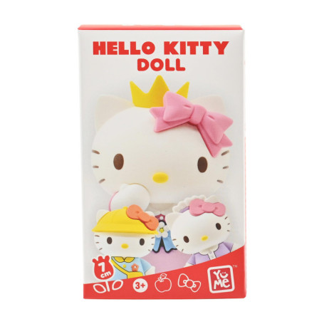 Bandai Hello Kitty Dress Up Diary - Figurine Collection 7 cm, 8 Designs en PVC, Objets de Collection Sanrio, Accessoires, Cadeau
