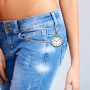 JewelryWe Montre d'Infirmière Homme Femme- Montre Surface de Chiffres Arabes & Porte-clés Sac à Dos Boucle & Boîtier en Diamant 