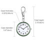 JewelryWe Montre d'Infirmière Homme Femme- Montre Surface de Chiffres Arabes & Porte-clés Sac à Dos Boucle & Boîtier en Diamant 