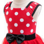 Lito Angels Deguisement Robe Minnie Mouse pour Bebe Filles avec Bandeau Taille 12-18 mois, Rouge