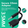 Mcbazel Surecom adaptateur d'écouteur 3,5 mm Kenwood pour téléphone portable vers talkie-walkie
