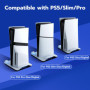 Wigearss PS5/PS5 Slim/PS5 Pro Ventilateur Station de Refroidissement, Support de Charge Vertical avec Chargeur Double pour Manet