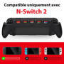 Mcbazel Poignée de Console pour Nintendo Switch 2, avec Emplacements pour Cartes Jeu, ABS Léger et Résistant, Installation Facil