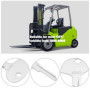 LT Easiyl Lot de 5 Clés de Contact d'allumage pour Chariot élévateur 912-0514920 Compatible avec Mitsubishi Dozer BD2 Compatible