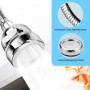 Mousseur robinet cuisine economie eau 3 modes d'ecoulement de l'eau avec extension en acier inox flexible brise jet robinet cuis