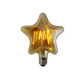 TECNOLUX EURO -LED Ampoules à filament 4W E27, éclairage LED vintage 4W Edison Hot 3000K Star
