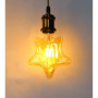 TECNOLUX EURO -LED Ampoules à filament 4W E27, éclairage LED vintage 4W Edison Hot 3000K Star