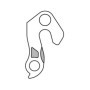 PATTE DE DERAILLEUR ALU STEVENS-CORRATEC GH-258 (VENDU A L'UNITE)